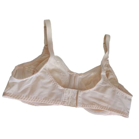 Bali Bra Size 42C Beige Style #0180 Mesh Balconette Full Coverage Vintage - Picture 2 of 8